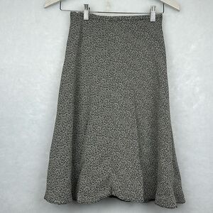 Vintage Mermaid Maxi Black/White Pattern Skirt Sz 4